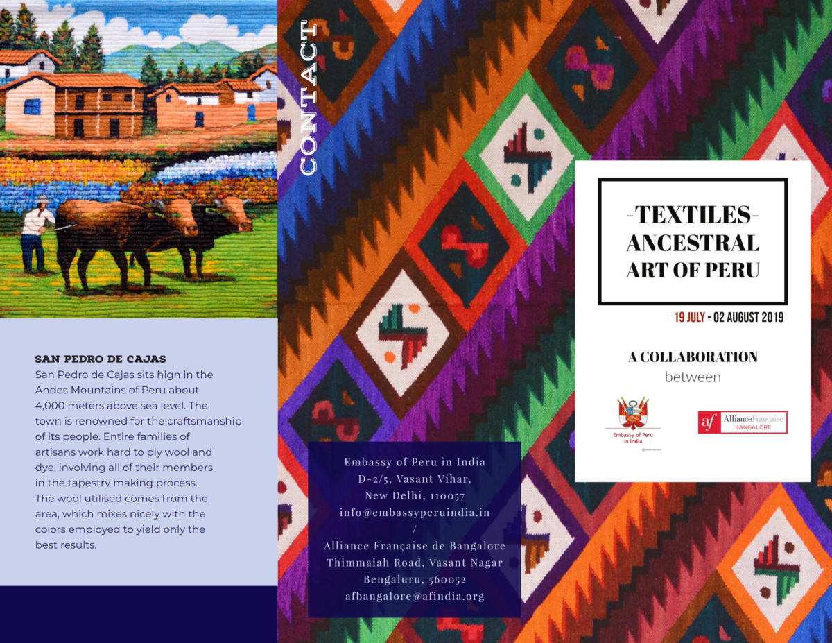 Peruvian Textile Exhibition | 19th July - 2nd August