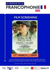 17th March | French Film Screening - Pieds Nus Dans L'aube